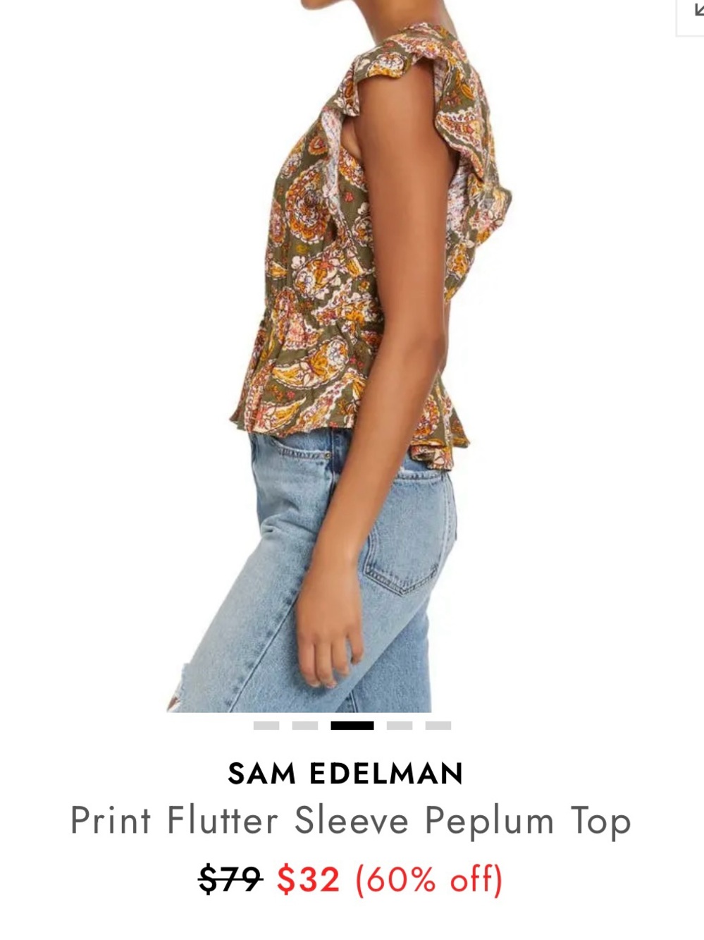 Sam Edelman top size small NWOT